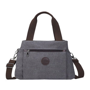 Vintage Casual Women Bag Canvas Handheld Crossbody Bag