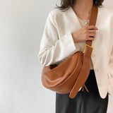Vintage Crossbody Bag Large Capacity Soft Shoulder Bag