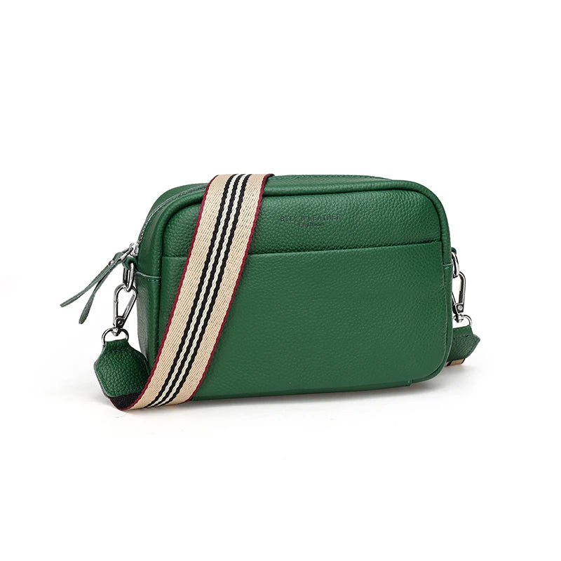 Vintage Cowhide Crossbody Cell Phone Shoulder Bag