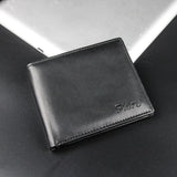 Vintage Men Wallet Oil Wax Leather Coin Zipper Purse
