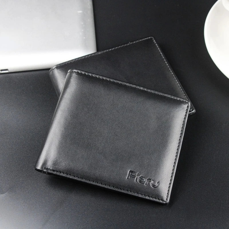 Vintage Men Wallet Oil Wax Leather Coin Zipper Purse