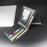 Vintage Men Wallet Oil Wax Leather Coin Zipper Purse