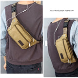 Vintage Canvas Waist Bag Large Phone Belt Pouch