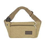 Vintage Canvas Waist Bag Large Phone Belt Pouch