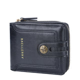 Vintage Men's Wallet Short Purse Zip Clutch