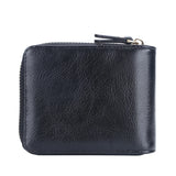 Vintage Men's Wallet Short Purse Zip Clutch