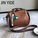 Vintage Small Leather Crossbody Bag for Women Shoulder Handbag