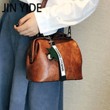 Vintage Small Leather Crossbody Bag for Women Shoulder Handbag