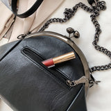 Vintage Shell Lock Bag Women Shoulder Crossbody Bags PU Leather Tote