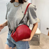 Vintage Shell Lock Bag Women Shoulder Crossbody Bags PU Leather Tote