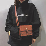 Vintage Women Flap Leather Shoulder Bag Crossbody Messenger Envelop Clutch