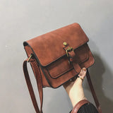 Vintage Women Flap Leather Shoulder Bag Crossbody Messenger Envelop Clutch