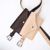 Waist Bag PU Leather Fanny Pack Female Belt Phone Pouch Small Chest Pack Bags