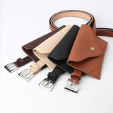 Waist Bag PU Leather Fanny Pack Female Belt Phone Pouch Small Chest Pack Bags