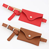 Waist Bag PU Leather Fanny Pack Belt Phone Pouch Vintage Women Messenger Bags