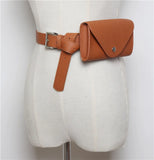 PU Leather Waist Bag Fanny Pack Female Phone Pouch Small Chest Pack