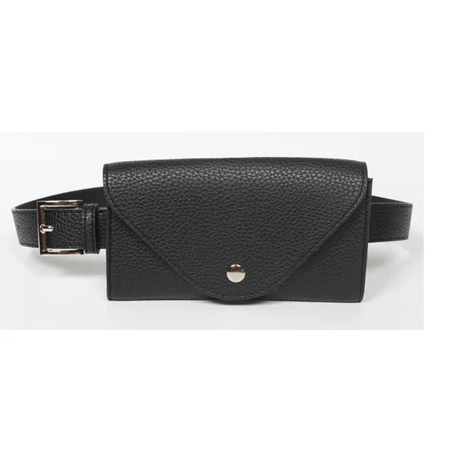 Vintage Women Waist Bag PU Leather Fanny Pack Phone Pouch Chest Bag C28
