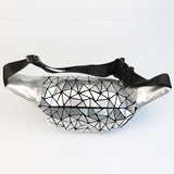 Luminous Belt Bag for Women, Geometry Waist Pack for Girls