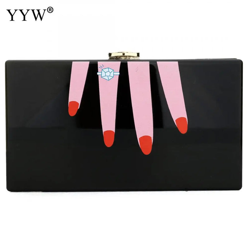 Acrylic Shoulder Bag Handbag Evening Clutch Bag