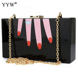 Acrylic Shoulder Bag Handbag Evening Clutch Bag