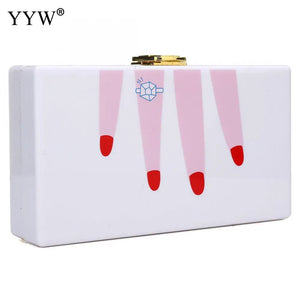 Acrylic Shoulder Bag Handbag Evening Clutch Bag