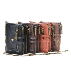 Short Wallet Men's Retro Multi-card PU Waterproof Wallet