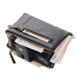 Short Wallet Men's Retro Multi-card PU Waterproof Wallet