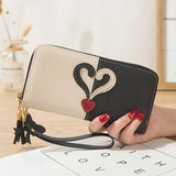 Tassel Zipper Wallet for Women with Phone Bag