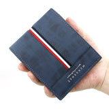 Men's Small Clutch Wallet Business Zipper Purse