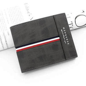 Men's Small Clutch Wallet Business Zipper Purse