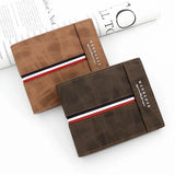 Men's Small Clutch Wallet Business Zipper Purse