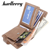 Men's Short Clip Wallet Solid Wallet
