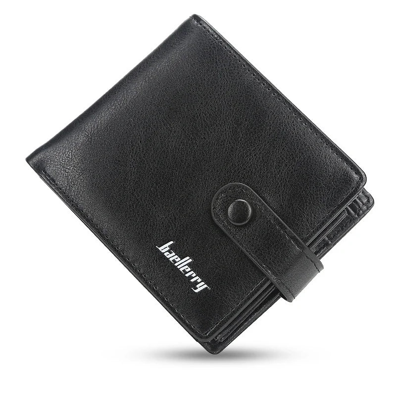Men's Short Clip Wallet Solid Wallet