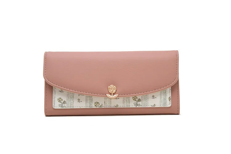 Women's Long Handbag and Print Small Fresh Wallet
