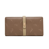 Women's Zipper Buckle Long Wallet