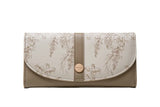 Women's Long PU Buckle Zipper Handbag