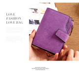 Women's Short Buckle Multi-Card Wallet