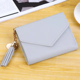 Short Tassel Mini Wallet Purses Clip Moneybag Carteras Para Mujer