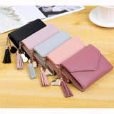 Short Tassel Mini Wallet Purses Clip Moneybag Carteras Para Mujer