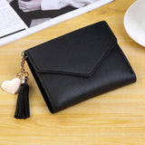 Short Tassel Mini Wallet Purses Clip Moneybag Carteras Para Mujer