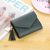 Short Tassel Mini Wallet Purses Clip Moneybag Carteras Para Mujer