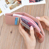Women's Short Wallet Large Capacity Folding Soft Mini Wallet
