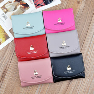 Women's Short Wallet Large Capacity Folding Soft Mini Wallet