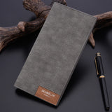 Men's Long Zipper Wallet PU Waterproof Multifunctional Soft Wallet