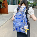 Waterproof Animal Printing Student Cartoon Backpack Female Laptop Bookbag