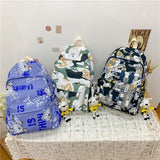 Waterproof Animal Printing Student Cartoon Backpack Female Laptop Bookbag