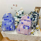 Waterproof Animal Printing Student Cartoon Backpack Female Laptop Bookbag