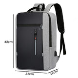 Waterproof USB Business Backpack Men Laptop
