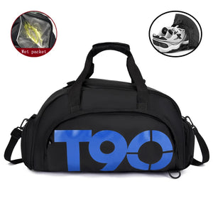 Waterproof Gym Bag With Shoes Packets Men Outdoor Training Small Backpack