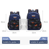 Waterproof Orthopedic School Backpack for Kids Grade 1-6